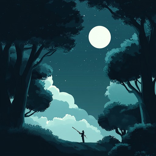 An elegant and soothing classical piece that captures the tranquility of nocturnal landscapes, featuring a delicate interplay of melodies that evoke peace and introspection