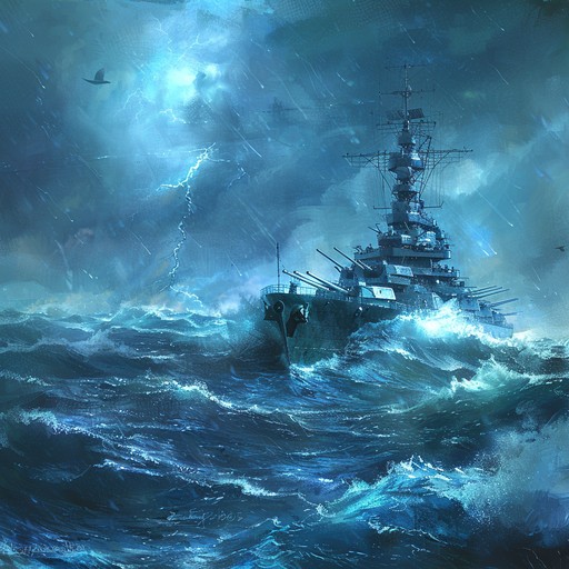 Experience the might of the russian navy with powerful orchestral arrangements intertwined with thrilling maritime sounds, creating a dark and intense atmosphere.