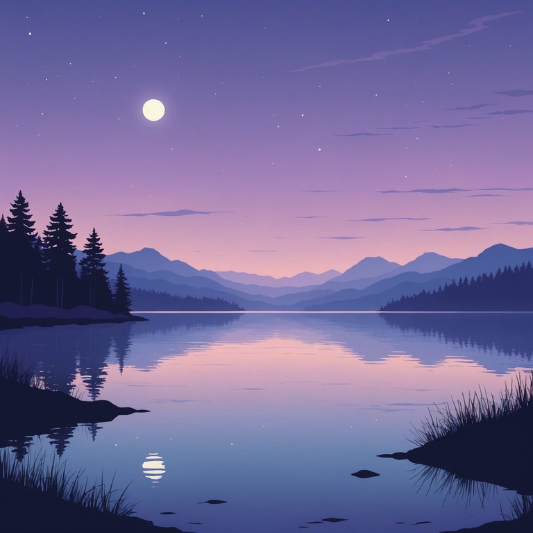 Exploring further into the depths of tranquility, 'whispers across the lake' uses subtle syths and minimal beats to paint an auditory picture of late night whispers traveling over a calm lake. The music is both grounding and ethereal, perfect for meditative moments or drifting into a calm sleep.