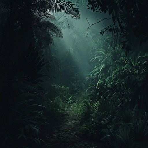 Experience the haunting allure of a tropical island at night, where ominous melodies and eerie rhythms intertwine, creating an unsettling yet mesmerizing soundscape. This composition captures the mysterious and dark beauty of the tropics.