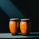 brooding congas drive an edgy afro cuban instrumental piece.