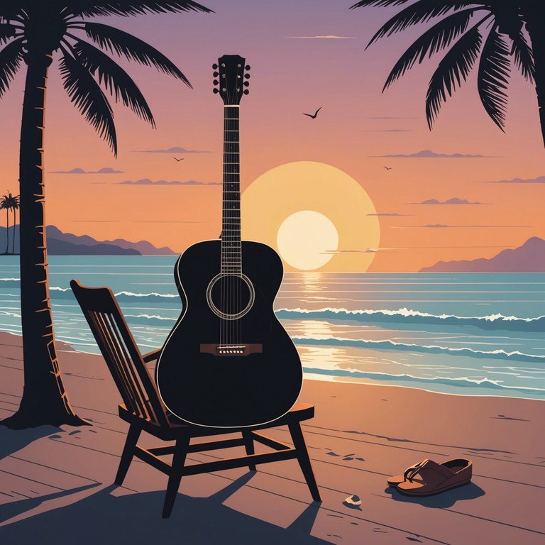 Capture the essence of a peaceful evening as soft strums of an acoustic guitar echo through a breezy, starlit sky in rio. The tune embodies an ambient blend of passion and tranquility, making it an ideal soundtrack for lovers or solitary thinkers walking along the beach.