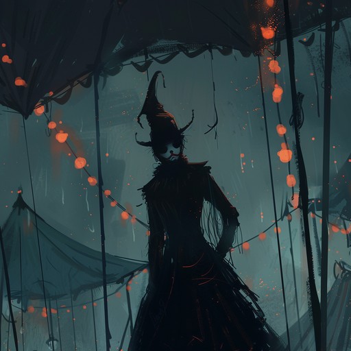 This dark carnival waltz features eerie, dissonant melodies played on a haunted music box and distorted carnival organs, accompanied by the ghostly laughter of children and the creaky sound of an old carousel. The music builds in intensity, creating a sense of unease and dread, as if the listener is trapped in a nightmarish carnival from which there is no escape.