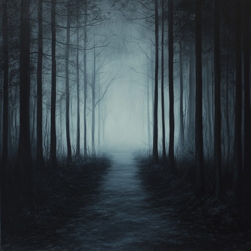 This track creates a menacing atmosphere with deep, reverberating drones and eerie, dissonant sounds. The arrangement is designed to evoke feelings of unease and suspense as if one is wandering through a haunted, fog covered forest at midnight. Panic strikes with sudden, sharp sonic bursts, and lingering echoes give an impression of distant, otherworldly whispers.