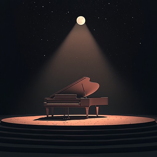 This instrumental composition captures the essence of a romantic cabaret with its soft, dreamy piano melodies, evoking a sense of nostalgia and warmth perfect for cozy, late night moments under the moonlight.