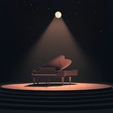 soft, dreamy piano capturing romantic cabaret essence.