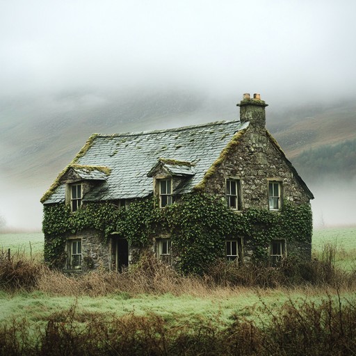 In this track, the musical narrative unfurls a story set in a mysterious, deserted village where whispers and secrets are carried on the wind. The instrumentals bring to life the ethereal voices of the past, ensnared in the cold gray stones and barren landscapes, inviting listeners into a forgotten world woven with folklore and spectral echoes.