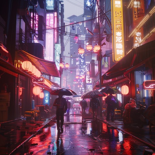 Immerse in the chaotic heart of a neon lit tokyo, where electric beats and rapid rhythms collide. This intense anime soundtrack blends futuristic synth sounds with dizzying tempos and ethereal layers, capturing the urgency and frenzy of an action packed scene in a sprawling, illuminated metropolis.