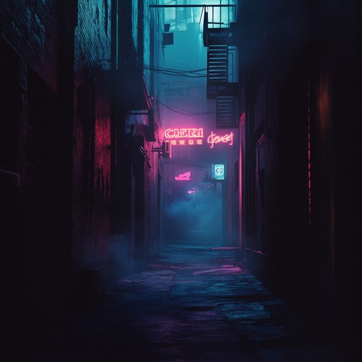 Create an intriguing instrumental piece blending urban ambient sounds with j pop electronic beats, evoking the suspenseful atmosphere of a city at night, filled with haunting and mysterious undertones