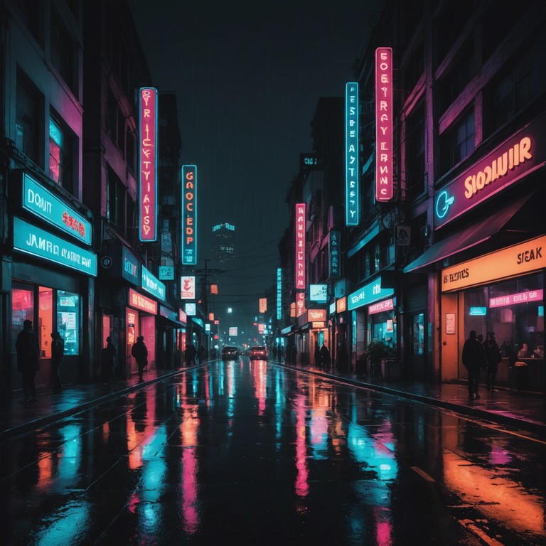 An instrumental that tells a story of solitude amidst the hustle and bustle of a lively city at night, emphasizing the contrast between external vibrancy and internal contemplation through the use of dynamic beats and emotive synth melodies.