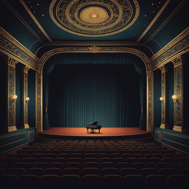 Imagine a broadway theater after hours; soft piano melodies echo through the ornate halls, mingling with the memories of a thousand performances. Delicate yet profound, this piece captures the soul of broadway: its history, its charm, its magic.