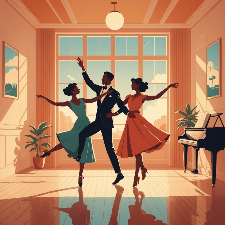 This composition sends you whirling back to the vibrant dancehalls of the 1930s with a fresh, energizing twist. The soundscape is filled with lively rhythms that are sure to elevate the mood, encourage dancing, and inject a dose of day brightening energy. Perfect for reviving the old style grooves with modern appeal.