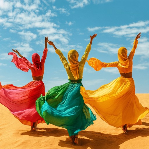 An energetic instrumental showcasing upbeat, traditional bhangra rhythms with vibrant instrumentals, embodying the essence of a joyous desert festival celebration