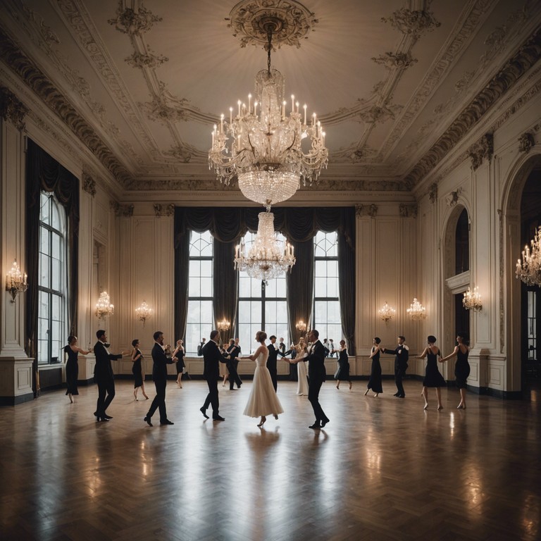 Imagine a sweeping melody that captures the romance and mystery of a moonlit night in vienna. The song evokes the formal charm and timeless allure of waltzing through an opulent ballroom, where every note contributes to the grand tapestry of sound.