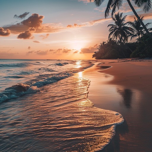 A calming mambo that captures the essence of a tranquil sunset by the beach, with soothing rhythms and gentle melodies. The gentle sway of the mambo beats combined with the sound of waves and a soft breeze create an idyllic, serene atmosphere perfect for relaxation and unwinding.