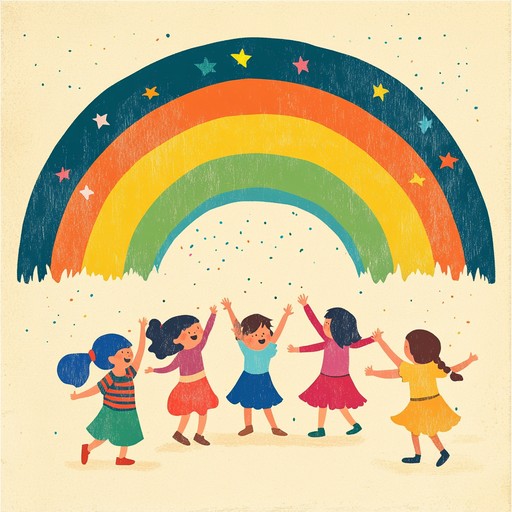 An instrumental children's song featuring lively melodies that inspire joyful movement and laughter, creating a festive atmosphere where kids are encouraged to dance and express their happiness freely