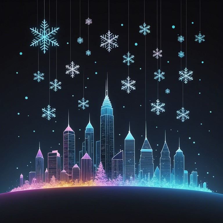 Revamping classic holiday themes with a modern, electronic twist, this piece transports traditional sounds into a vivid, futuristic holiday party atmosphere. This track is meant to evoke a feeling of nostalgia while being firmly planted in the possibilities of tomorrow.