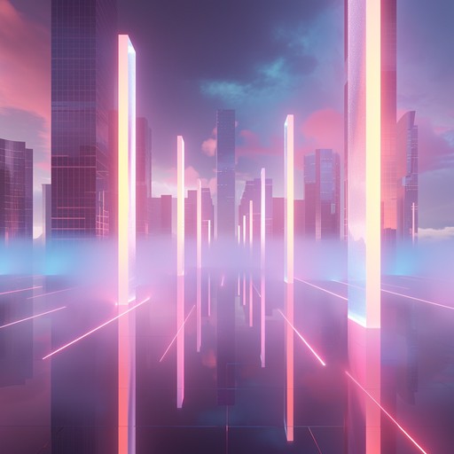 Experience a futuristic city where sophistication intersects with cutting edge cyber elements, conveyed through sleek, refined melodies and pulsing synthetic harmonies that paint an elegant nightscape wrapped in neon.