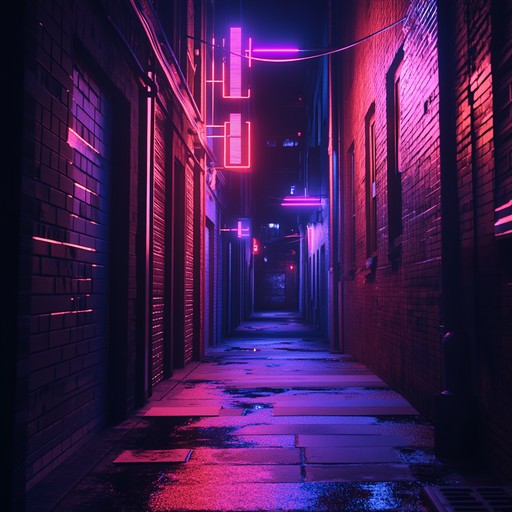 Experience a thrilling journey through pulsating synths and tight beats, evoking the tense ambiance of a dark alley at night. Synth arpeggios build suspense, while bass lines drive the energy, creating an electrifying and mysterious atmosphere.