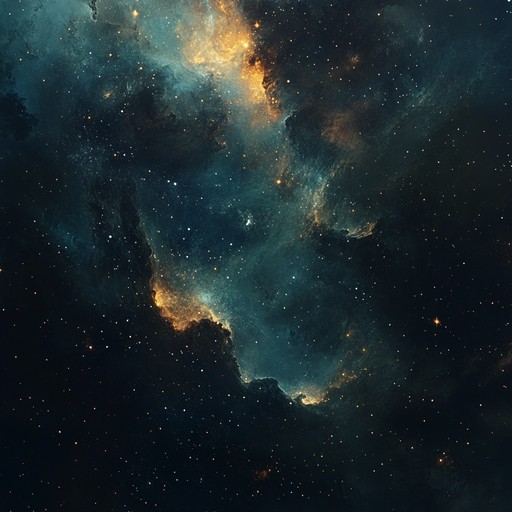 Immerse yourself in a soundscape that transports you through the depths of space, where the haunting melodies of distant stars resonate within the cosmic darkness. This track blends deep drones with ethereal textures to create a dreamy and immersive dark ambient experience.