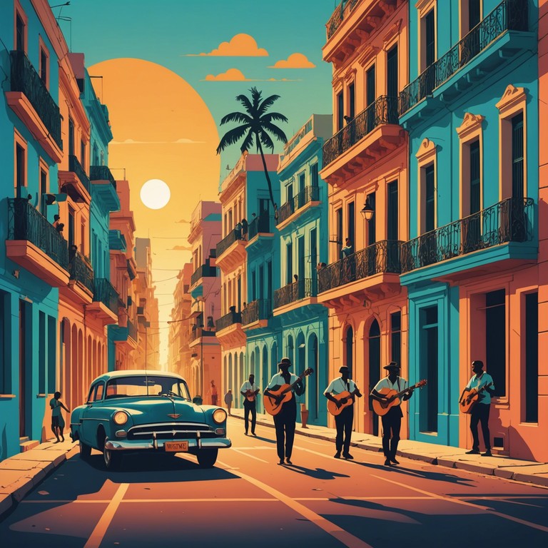 Transport yourself to the heart of havana, where the sun sets on the colorful colonial architecture and the night comes alive with the soulful rhythms of conga and claves, creating a tapestry of memories steeped in the rich afro cuban heritage.