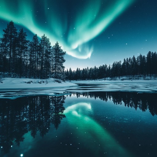 Step into a magical dance under the aurora borealis with this lively and whimsical suomipop tune, filled with twinkling synths and joyful rhythms, capturing the essence of a finnish night sky.