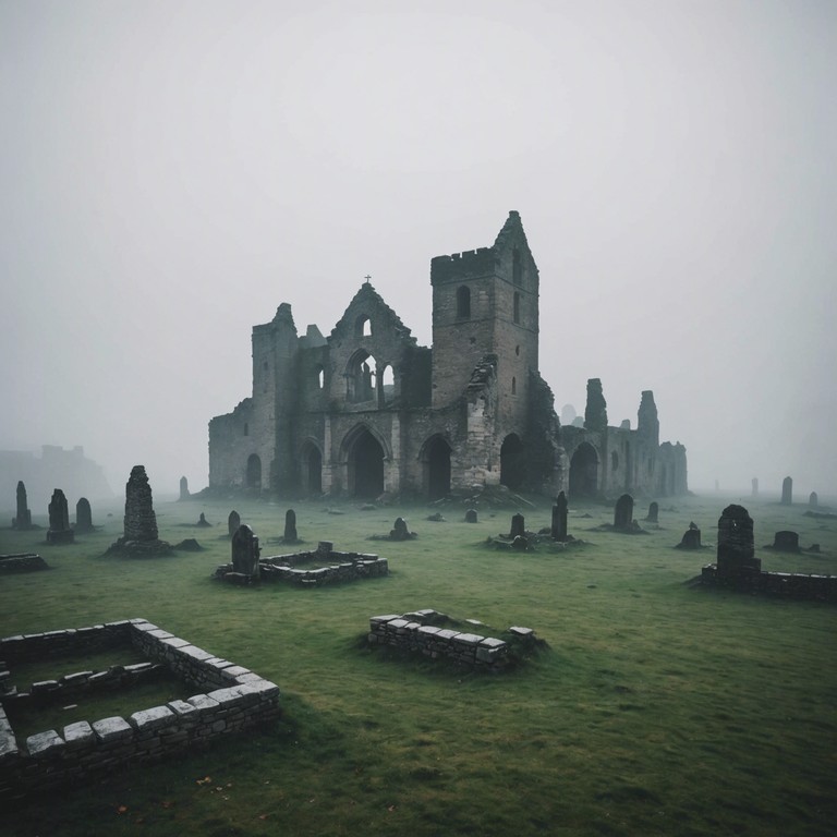 Imagine an old castle's stone walls carried sounds from centuries past; this track embodies those echoes, bringing to life the whispers and chants of medieval spirits.