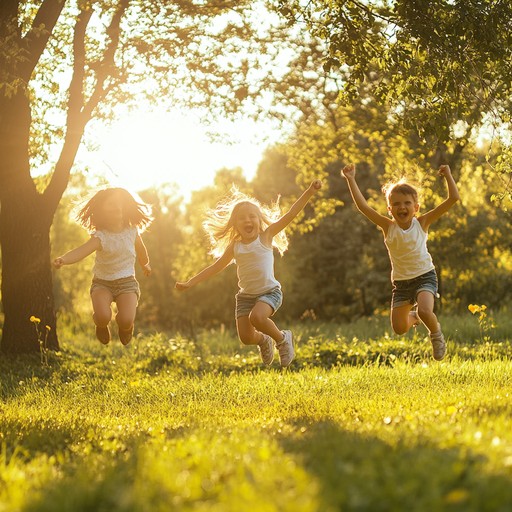 An infectious and lively track designed to accompany children during playtime, integrating bouncy rhythms and cheerful melodies that encourage movement, laughter, and joy. Using vibrant and playful sounds it sets an upbeat and energetic mood perfect for any active environment where kids thrive and interact.