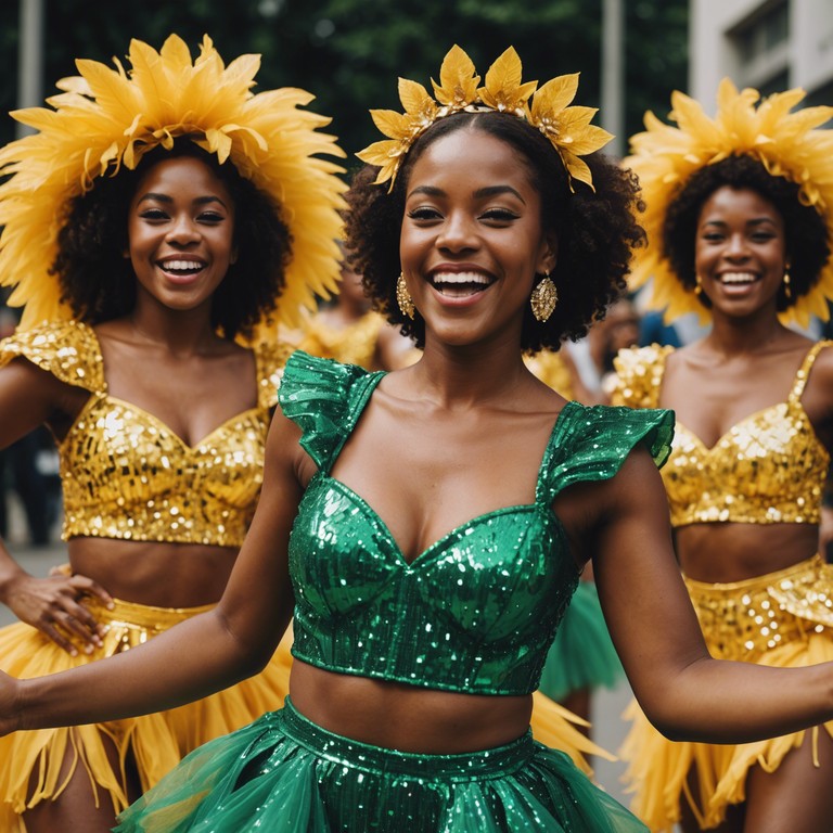 Experience the captivating heart of rio de janeiro's famous carnival even more vividly through this track featuring a more intense samba rhythm, driving listeners straight into the heart of the festival with every beat.