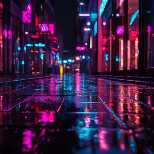 An instrumental track combining smooth jazz melodies with groovy house beats, creating an introspective atmosphere reminiscent of late night city wanderings under glowing neon lights.