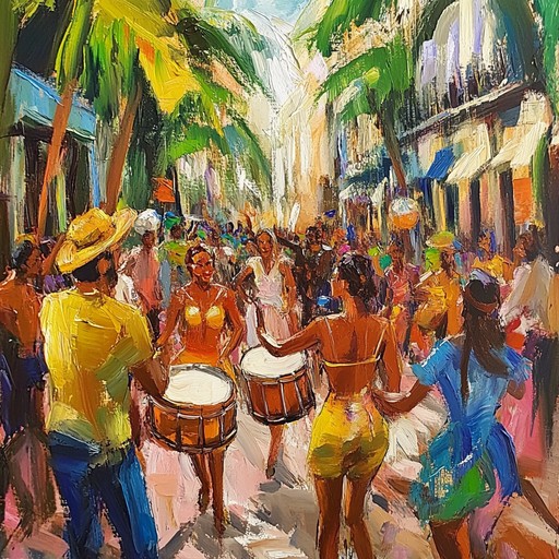 An upbeat instrumental featuring dynamic samba rhythms and percussive elements that convey the excitement and joy of carnival festivities.