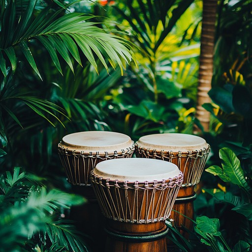 Immerse in a rhythmic voyage through an exotic jungle with driving drum patterns, atmospheric elements, and unconventional percussive instruments. The blend of sound textures and rhythmic variations brings an enigmatic and immersive experience.