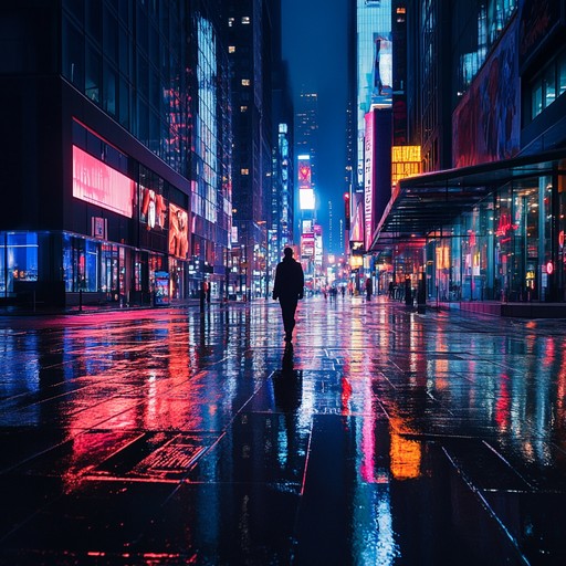 An instrumental track that fuses laid back chill rap beats with the raw intensity of metal riffs, creating an atmospheric soundscape that captures the feeling of wandering alone through empty city streets at night