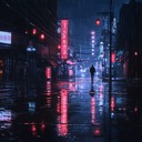 a soft, moody tune capturing loneliness in urban solitude.