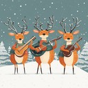 whimsical instrumental capturing festive cheer with quirky, joyful tunes.