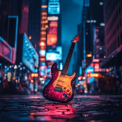 A dynamic instrumental track blending soulful melodies with funk rhythms, evoking the excitement of city life under neon lights. Featuring expressive guitar solos, tight bass grooves, and smooth horn sections, it paints a vivid soundscape of vibrant urban energy after dark.