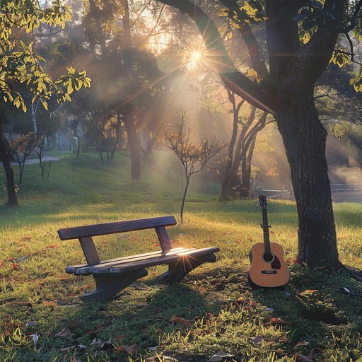 An uplifting instrumental ballad featuring bright acoustic guitar melodies and gentle percussion, capturing the essence of bright and sunny days. Ideal for evoking a sense of nostalgia and happiness, this piece is perfect for relaxing or enjoyable moments.