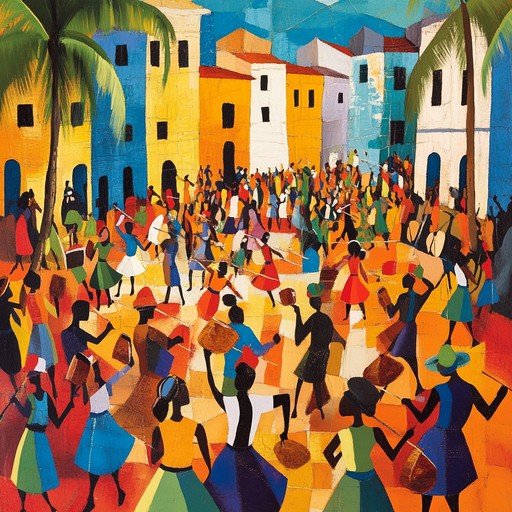 A lively samba piece with infectious rhythms, rhythmic claps, and syncopated beats. The vibrant percussion and melodic elements take listeners on a journey through a brazilian carnival, evoking the thrill and excitement of vibrant street parades and joyful gatherings.