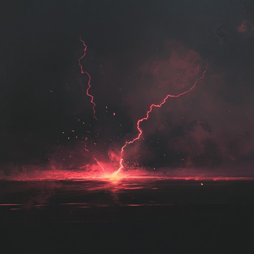 A powerful, aggressive dubstep track featuring earth shattering bass drops, distorted synths, and relentless beats resembling a raging thunderstorm. This instrumental piece captures the raw intensity and fury of nature's wrath, perfect for high energy scenes and adrenaline fueled moments.