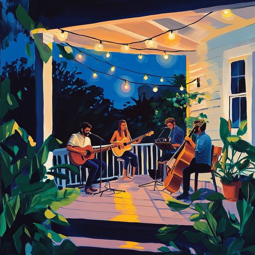 An energetic blues track enriched with rhythmic swing and improvisational elements, designed to get listeners tapping their feet. The electric guitar leads with vibrant solos while the band provides a solid, swinging backdrop, evoking feelings of joy and nostalgia. Ideal for lively gatherings and summer nights