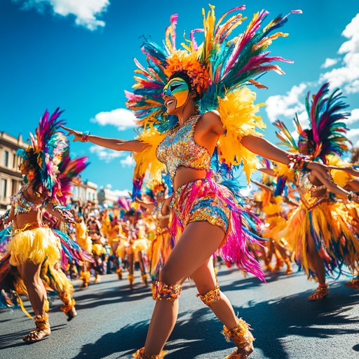 An energetic instrumental samba track that evokes the festive atmosphere of brazil, blending traditional rhythms with modern instrumentation to create an uplifting and joyous soundscape.