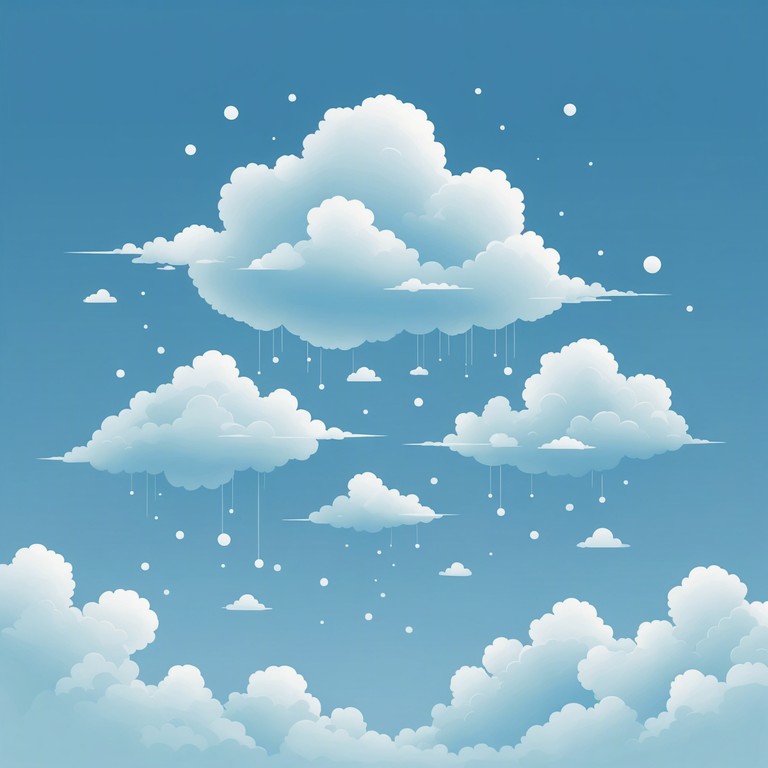 Imagine riding gentle clouds with soft, rhythmic pulses guiding your journey, where traditional polka merges into the blur of a dream, creating a peaceful escape into a musical fantasy.