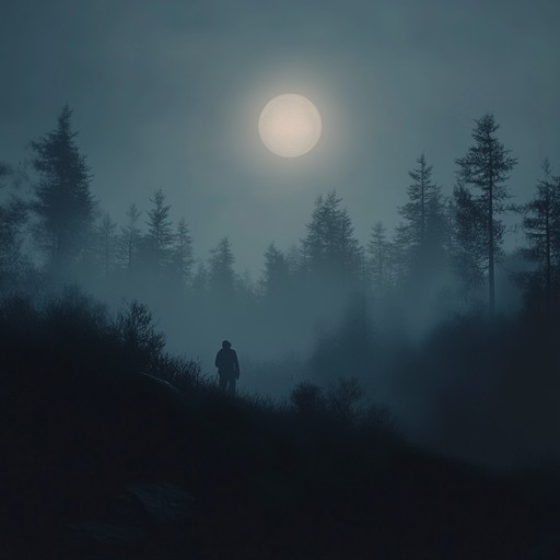 An unsettling instrumental jingle featuring a haunting melody played on a theremin, evoking images of shadows moving in a moonlit night. The unsettling tones create an atmosphere of mystery and suspense, perfect for eerie settings.