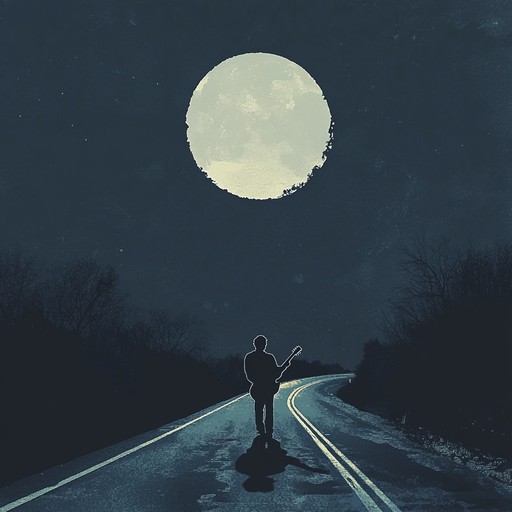 A lively instrumental track that fuses the soulful expressions of blues with energetic rock elements, set to a groovy beat that captures the feel of a midnight drive on the open road.