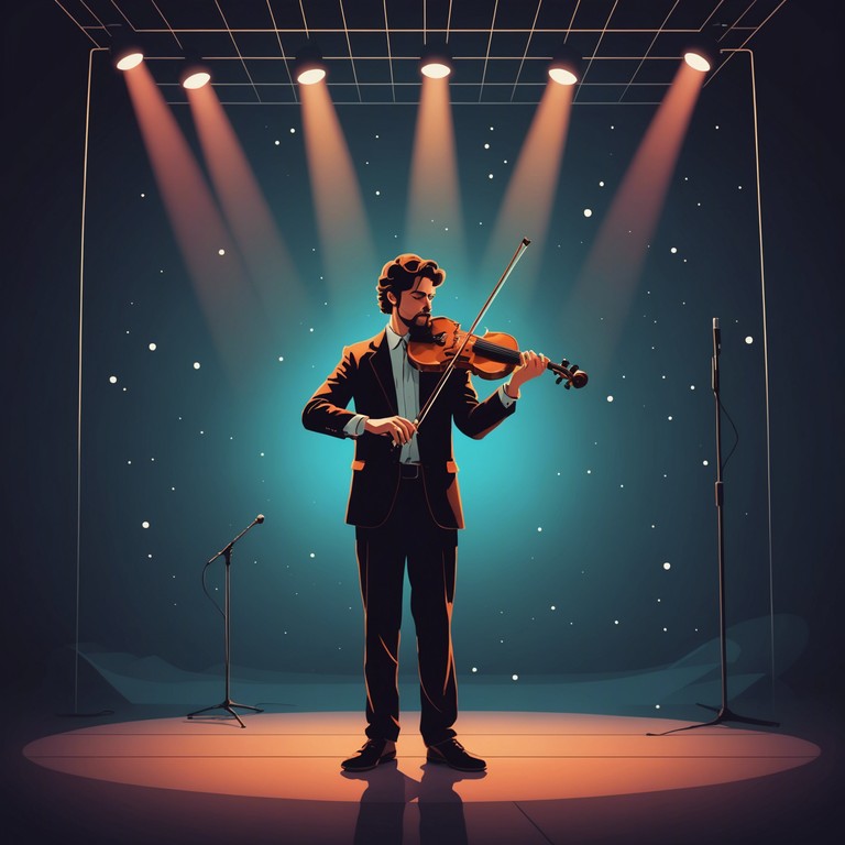 A gentle, emotionally charged composition meant to convey a personal, introspective journey through one's deepest thoughts and feelings. The use of a solo violin creates a deeply intimate and personal ambiance, with the orchestra building gentle layers of sound that suggest a narrative of inner conflict and eventual peace.