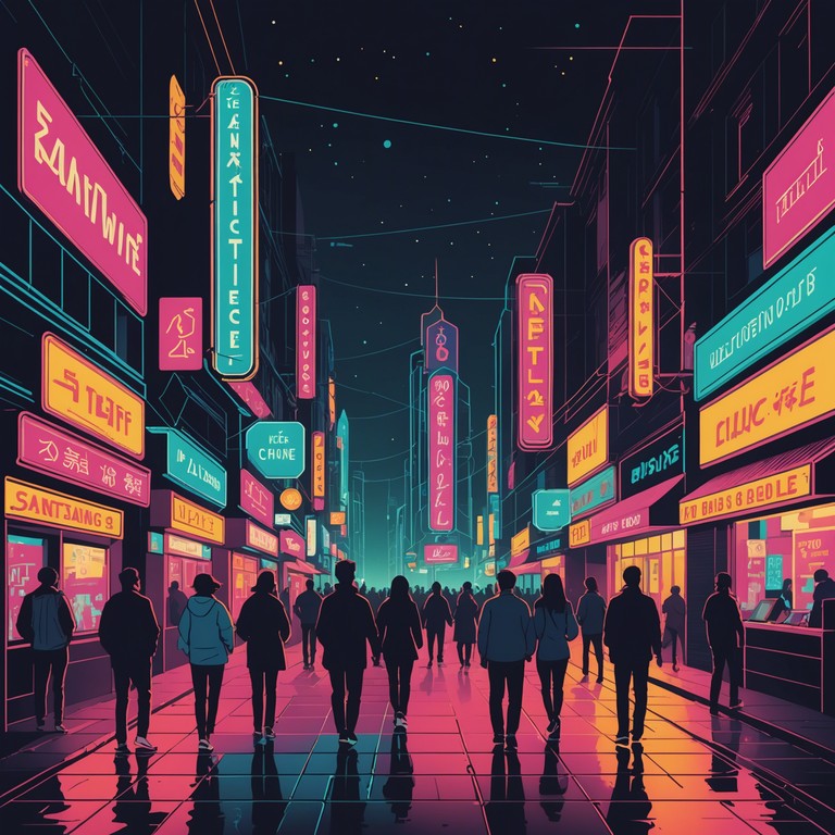 This track encapsulates the essence of city nightlife through a fusion of electric guitar driven funk and the gritty feel of urban rock. Perfect for evoking the lively, bustling city atmosphere with an edgy yet danceable beat.