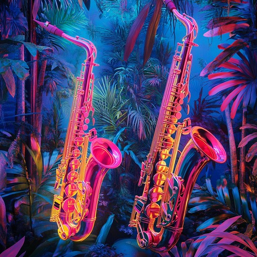 This captivating composition merges ethereal jungle sounds with contemporary jazz house elements, featuring playful saxophone melodies against a backdrop of deep bass and rhythmic percussion. An entrancing journey through a mystical soundscape that represents a perfect union of natural and urban vibes.