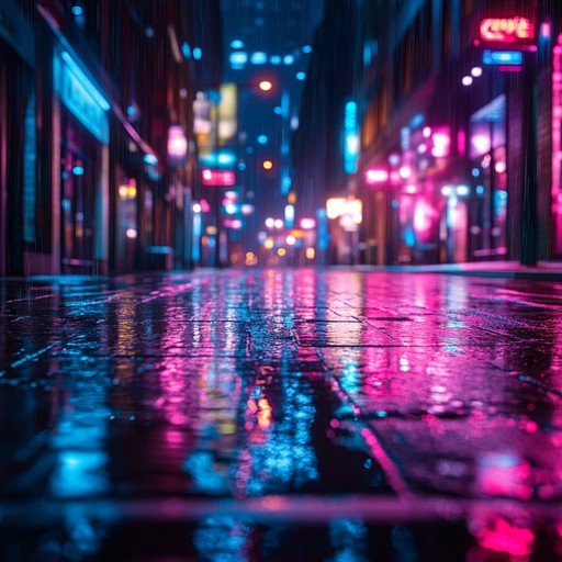 A somber instrumental piece blending atmospheric synths and emotive piano, painting a sonic picture of lonely walks through midnight city streets under the glow of neon lights