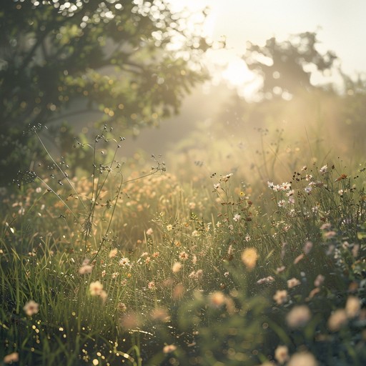 This serene instrumental track transports listeners to a peaceful meadow on a warm afternoon. Gentle guitar strums blend with soft ambient sounds, creating a soothing atmosphere perfect for relaxation and reflective moments.