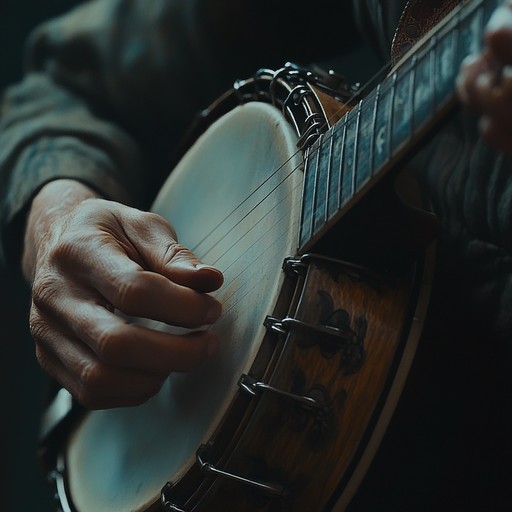 An instrumental bluegrass composition that conveys feelings of anxiety and restlessness through rapid, intricate banjo playing, capturing the listener's sense of unease and urgency